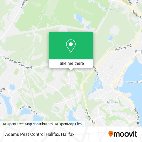 Adams Pest Control Halifax map