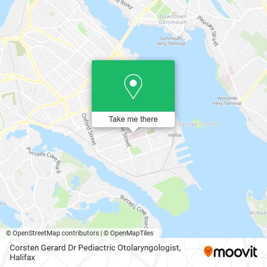 Corsten Gerard Dr Pediactric Otolaryngologist map