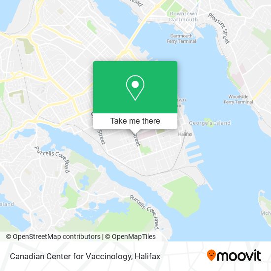 Canadian Center for Vaccinology map