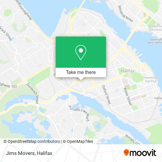 Jims Movers map