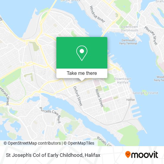 St Joseph's Col of Early Childhood map