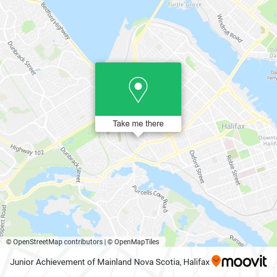 Junior Achievement of Mainland Nova Scotia map