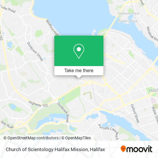 Church of Scientology Halifax Mission map