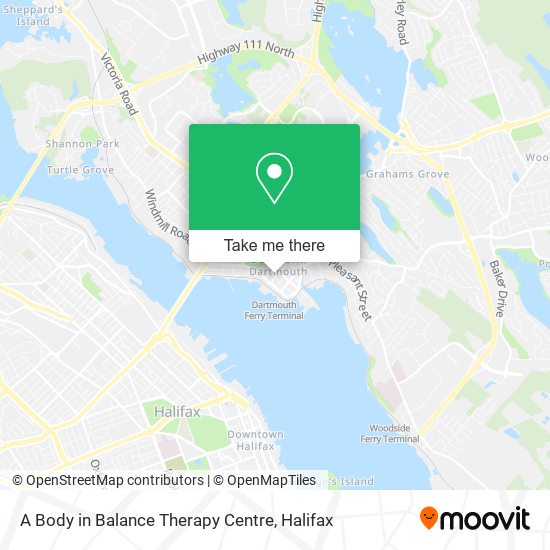 A Body in Balance Therapy Centre map