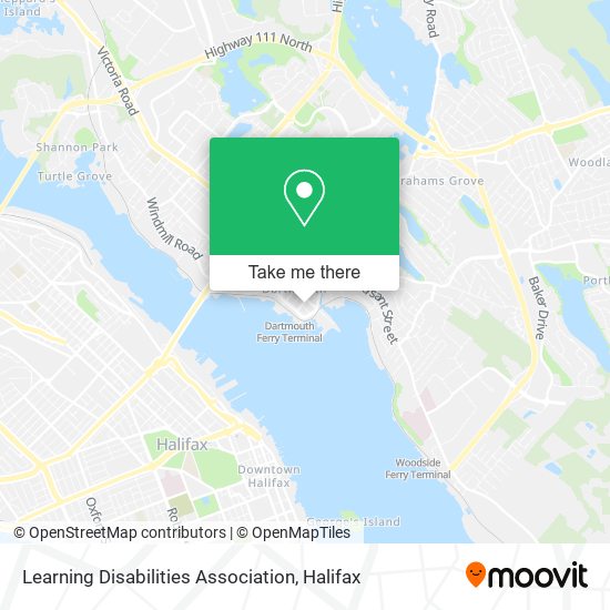 Learning Disabilities Association map