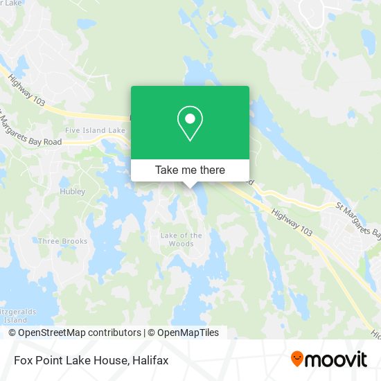 Fox Point Lake House map