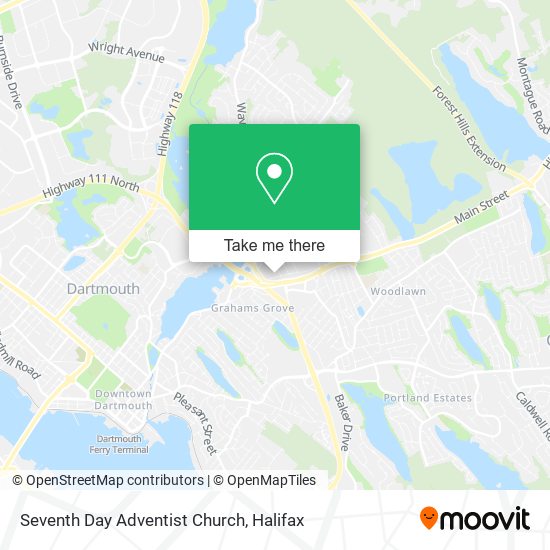 Seventh Day Adventist Church map