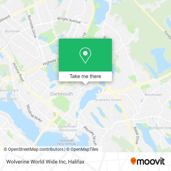 Wolverine World Wide Inc map