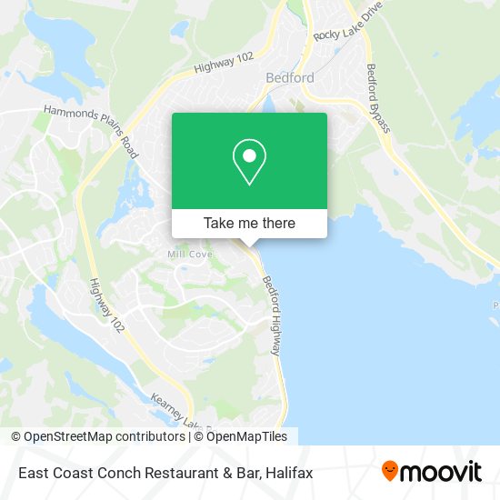 East Coast Conch Restaurant & Bar plan