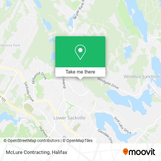 McLure Contracting map