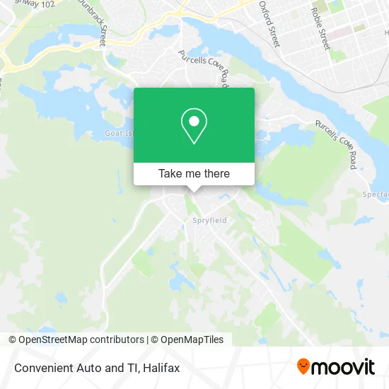 Convenient Auto and TI map