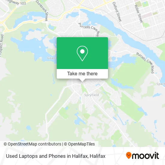Used Laptops and Phones in Halifax map