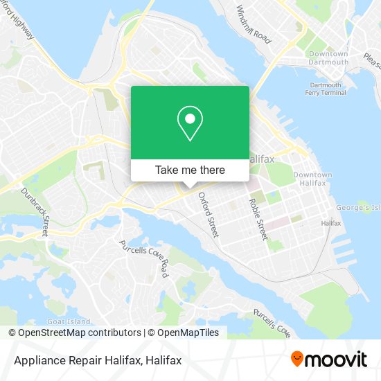 Appliance Repair Halifax map