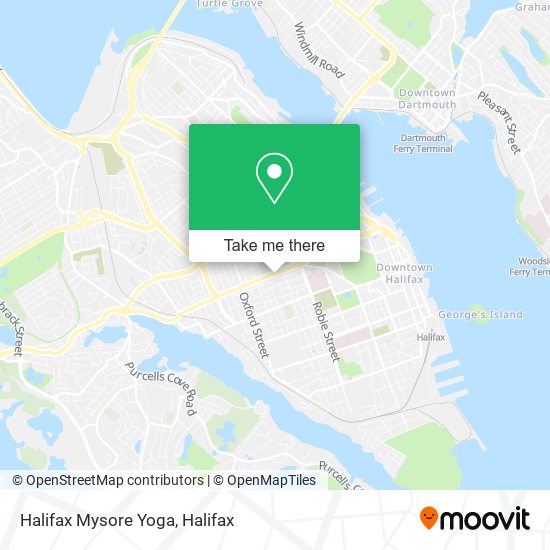 Halifax Mysore Yoga map