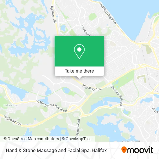 Hand & Stone Massage and Facial Spa map