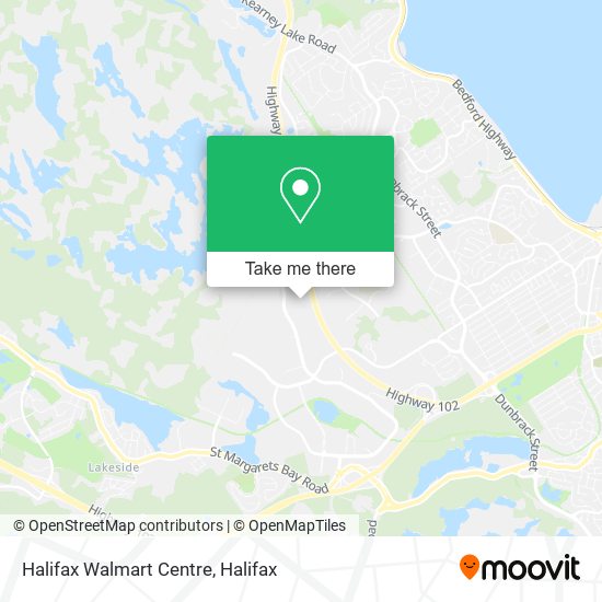 Halifax Walmart Centre map