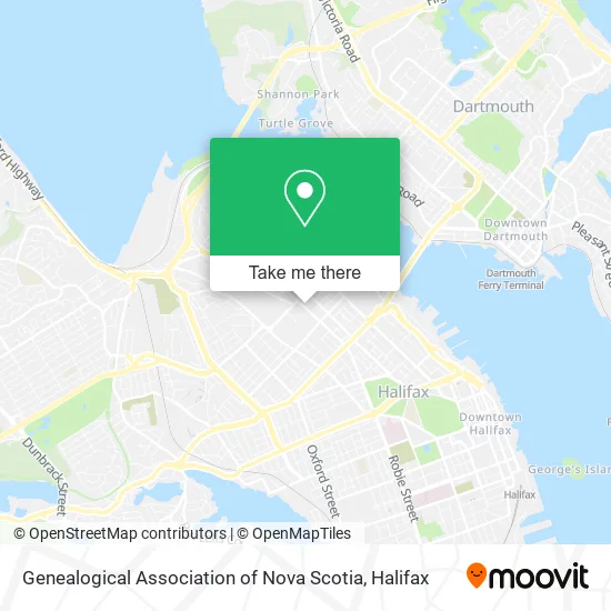 Genealogical Association of Nova Scotia map