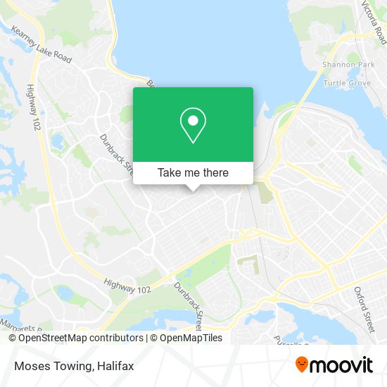 Moses Towing map