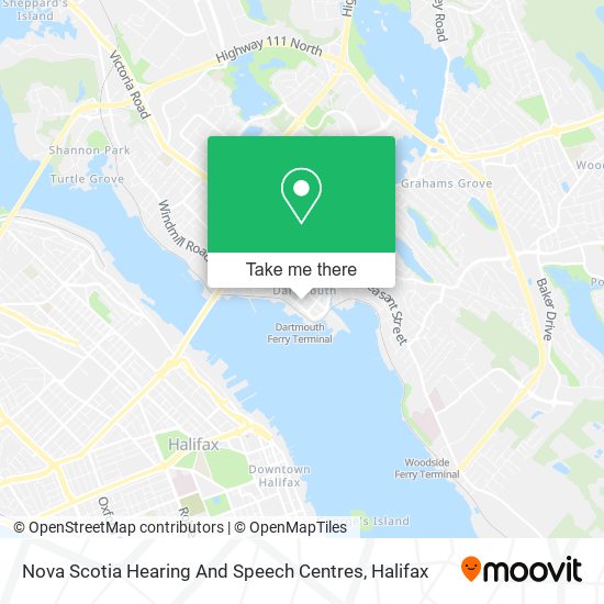 Nova Scotia Hearing And Speech Centres map