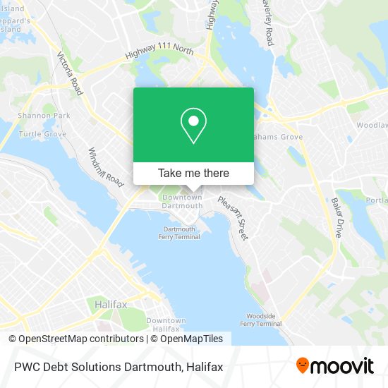 PWC Debt Solutions Dartmouth map