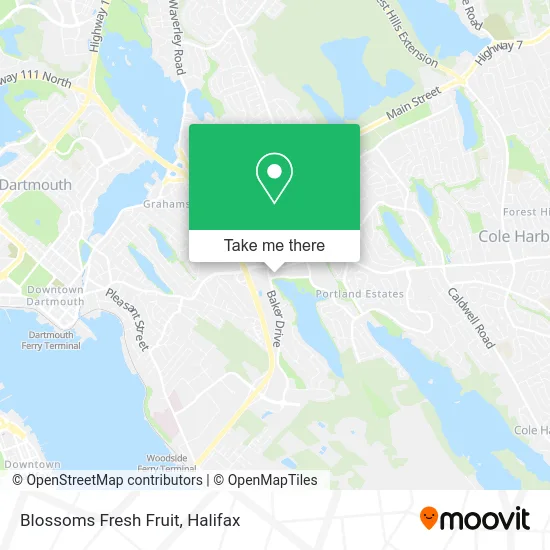 Blossoms Fresh Fruit map