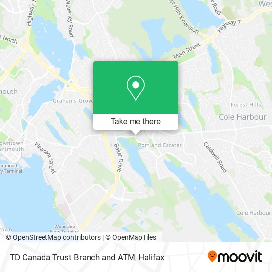 TD Canada Trust Branch and ATM map