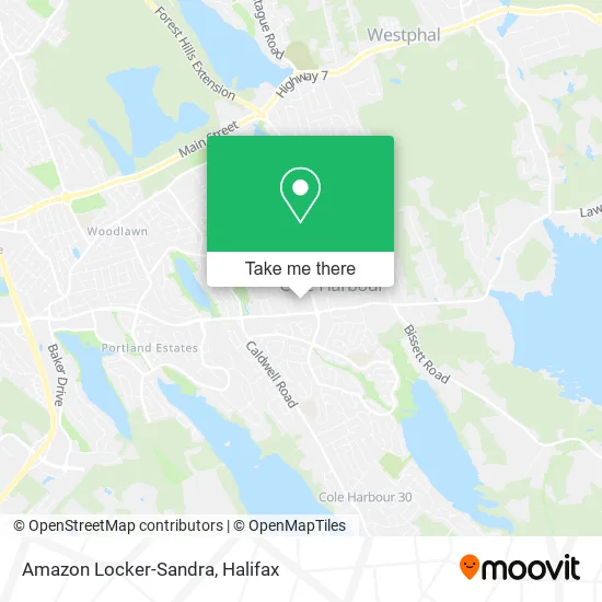 Amazon Locker-Sandra map
