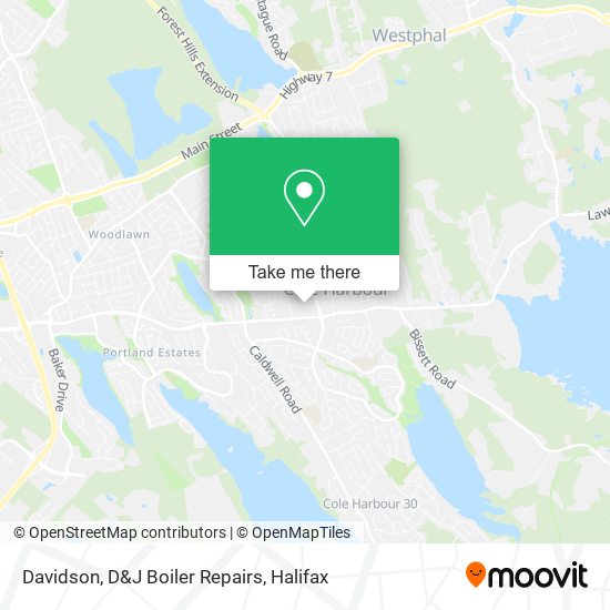 Davidson, D&J Boiler Repairs map