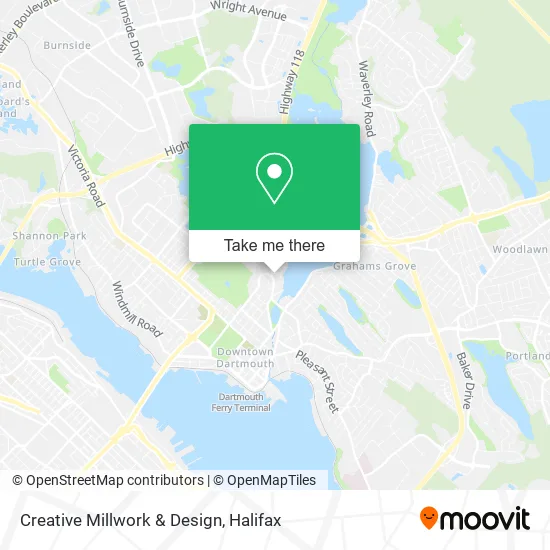 Creative Millwork & Design map