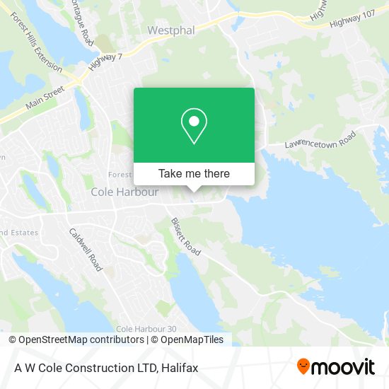 A W Cole Construction LTD plan