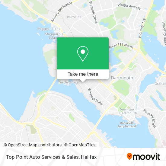 Top Point Auto Services & Sales map