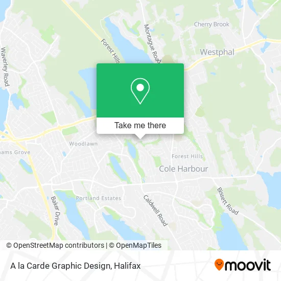 A la Carde Graphic Design map