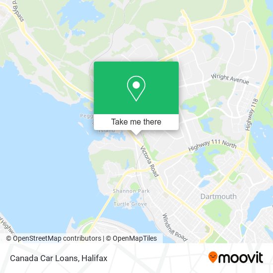 Canada Car Loans map