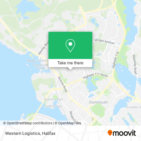 Western Logistics map