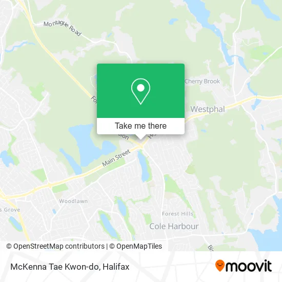 McKenna Tae Kwon-do map