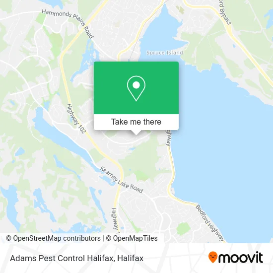 Adams Pest Control Halifax map