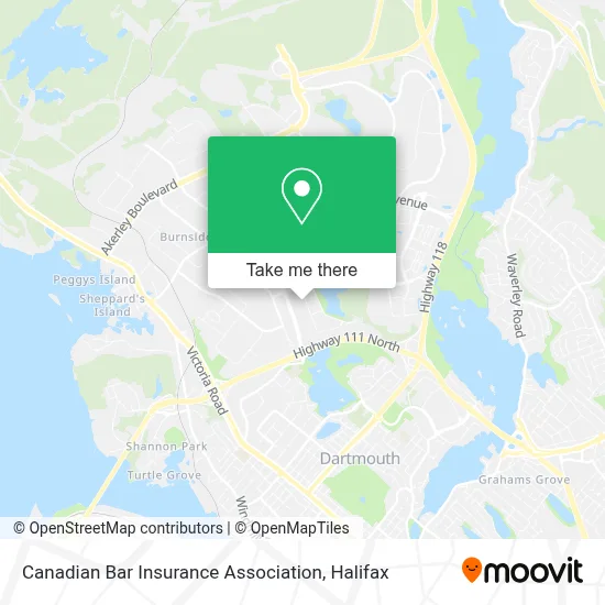 Canadian Bar Insurance Association map