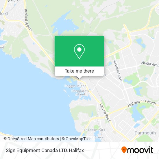 Sign Equipment Canada LTD map