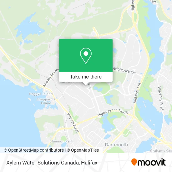 Xylem Water Solutions Canada map