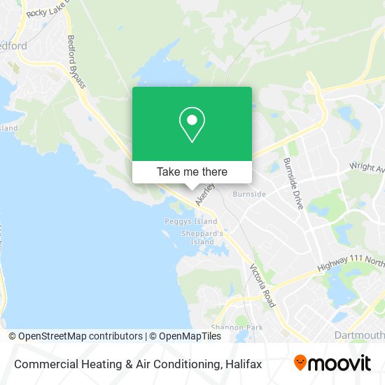 Commercial Heating & Air Conditioning map