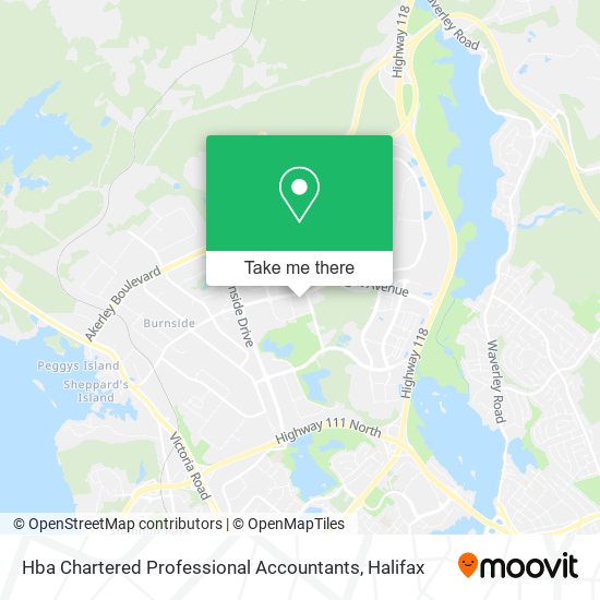 Hba Chartered Professional Accountants map