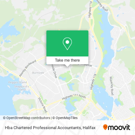 Hba Chartered Professional Accountants map
