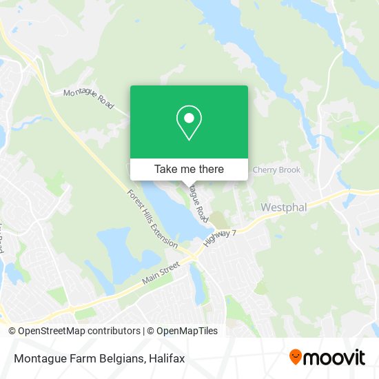 Montague Farm Belgians map