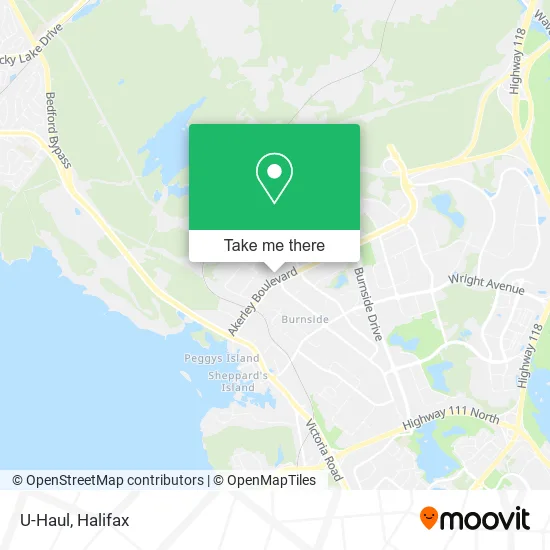 U-Haul map