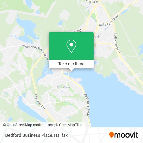 Bedford Business Place map