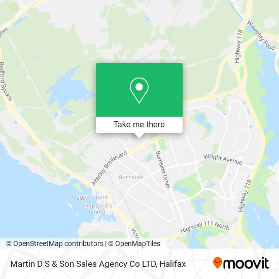 Martin D S & Son Sales Agency Co LTD map