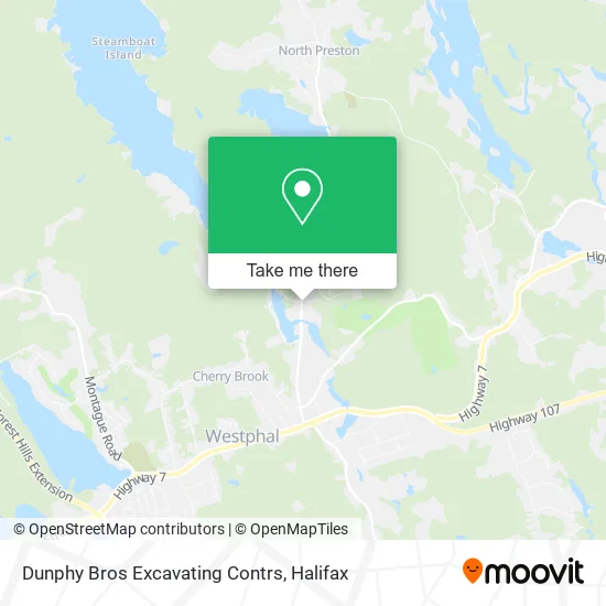 Dunphy Bros Excavating Contrs map