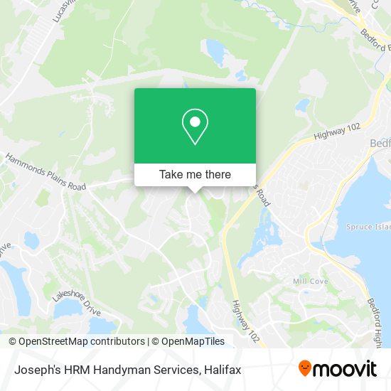 Joseph's HRM Handyman Services map