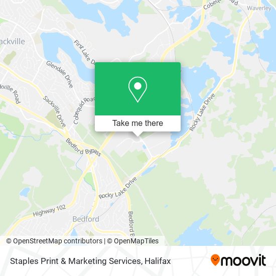 Staples Print & Marketing Services map