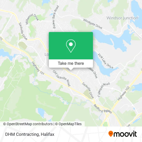 DHM Contracting map